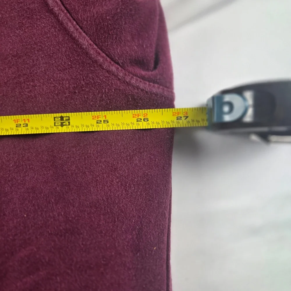 The North Face Hoodie Men's XL Maroon Burgundy‎ Graphic Pullover Sweatshirt